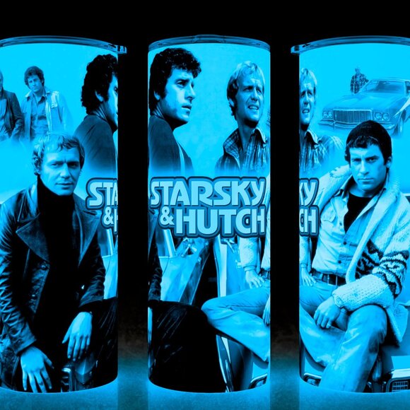 Glow in the Dark Starsky and Hutch 70s TV Show Cup Mug Tumbler - Picture 1 of 4